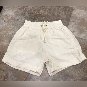 Women's Linen-blend Drawstring Shorts
